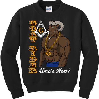 Brothers Masons Goat Rider WhoS Next Masonic Kids Sweatshirt