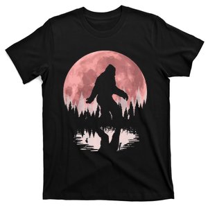 Bigfoot Moon Graphic Night Forest! Cool Sasquatch Men Women T-Shirt