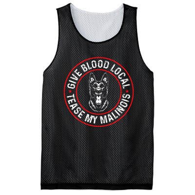 Belgian Malinois Give Blood Local Tease My Malinois Mesh Reversible Basketball Jersey Tank