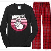 Bowling Meaningful Gift Long Sleeve Pajama Set