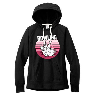 Bowling Meaningful Gift Women's Fleece Hoodie