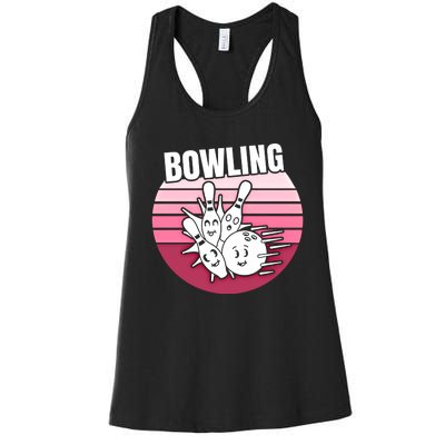 Bowling Meaningful Gift Women's Racerback Tank