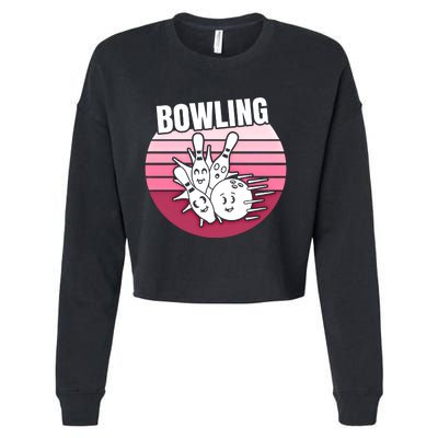 Bowling Meaningful Gift Cropped Pullover Crew