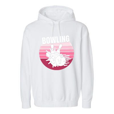 Bowling Meaningful Gift Garment-Dyed Fleece Hoodie