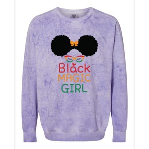 Black Magic Girl For Black History Month Gift African Pride Colorblast Crewneck Sweatshirt