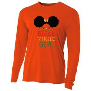 Black Magic Girl For Black History Month Gift African Pride Cooling Performance Long Sleeve Crew