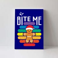 Bite Me Gingerbread Lgbt Xmas Cookie Gay Christmas Gift Canvas