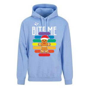 Bite Me Gingerbread Lgbt Xmas Cookie Gay Christmas Gift Unisex Surf Hoodie