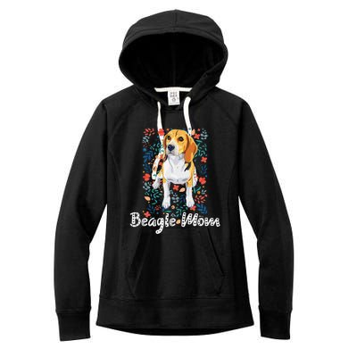 Beagle Mom Gifts For Funny Dog Lovers & Beagle Mama Women's Fleece Hoodie