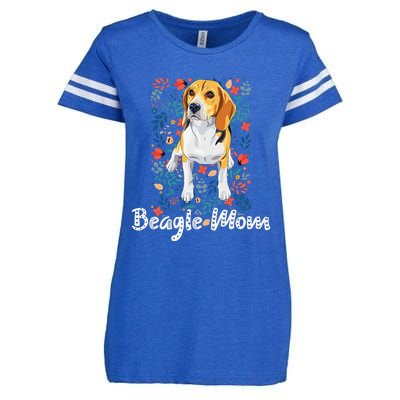 Beagle Mom Gifts For Funny Dog Lovers & Beagle Mama Enza Ladies Jersey Football T-Shirt