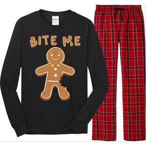 Bite Me Gingerbread Gift Long Sleeve Pajama Set