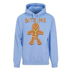 Bite Me Gingerbread Gift Unisex Surf Hoodie