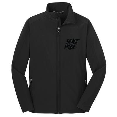 Beast Mode Gym Motivation Graphic Core Soft Shell Jacket