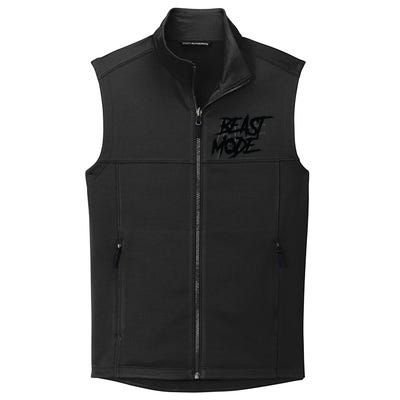 Beast Mode Gym Motivation Graphic Collective Smooth Fleece Vest