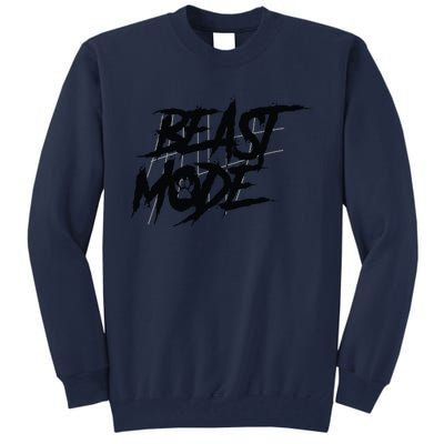 Beast Mode Gym Motivation Graphic Tall Sweatshirt