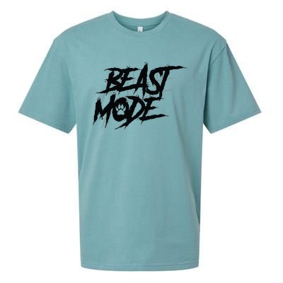 Beast Mode Gym Motivation Graphic Sueded Cloud Jersey T-Shirt