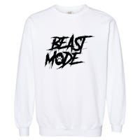 Beast Mode Gym Motivation Graphic Garment-Dyed Sweatshirt