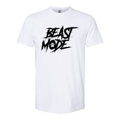 Beast Mode Gym Motivation Graphic Softstyle® CVC T-Shirt