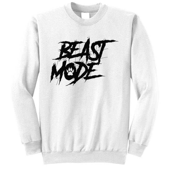 Beast Mode Gym Motivation Graphic Sweatshirt