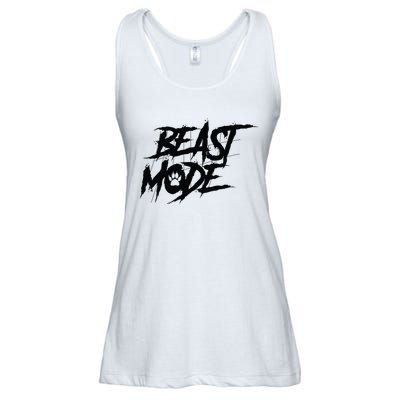 Beast Mode Gym Motivation Graphic Ladies Essential Flowy Tank