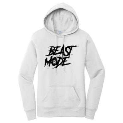 Beast Mode Gym Motivation Graphic Women's Pullover Hoodie