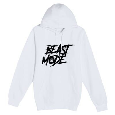 Beast Mode Gym Motivation Graphic Premium Pullover Hoodie