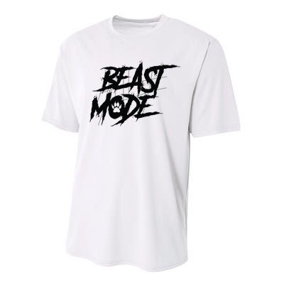 Beast Mode Gym Motivation Graphic Performance Sprint T-Shirt