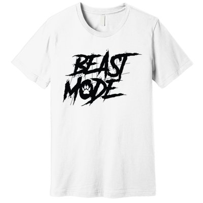 Beast Mode Gym Motivation Graphic Premium T-Shirt