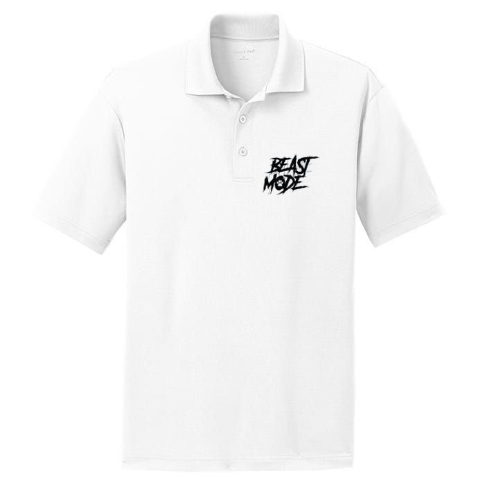 Beast Mode Gym Motivation Graphic PosiCharge RacerMesh Polo