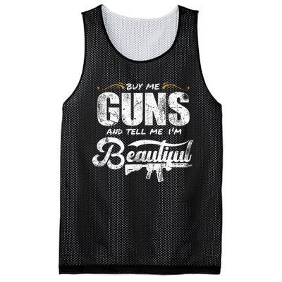 Buy Me Gun And Tell Me IM Beautiful Mesh Reversible Basketball Jersey Tank