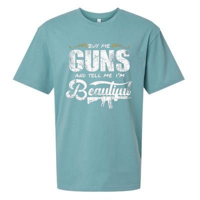 Buy Me Gun And Tell Me IM Beautiful Sueded Cloud Jersey T-Shirt