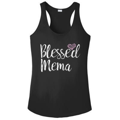 Blessed Mema Grandma Gifts Ladies PosiCharge Competitor Racerback Tank