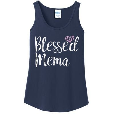 Blessed Mema Grandma Gifts Ladies Essential Tank