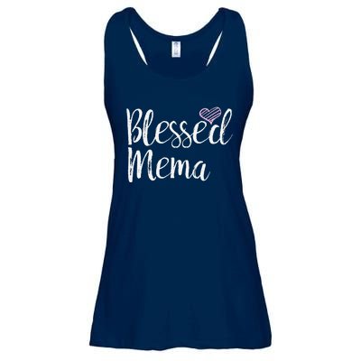 Blessed Mema Grandma Gifts Ladies Essential Flowy Tank