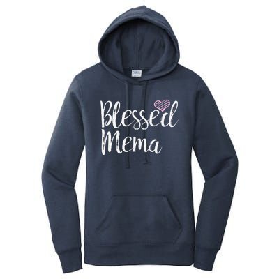 Blessed Mema Grandma Gifts Women's Pullover Hoodie