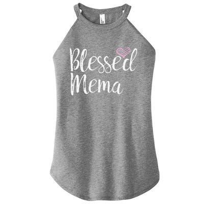 Blessed Mema Grandma Gifts Women's Perfect Tri Rocker Tank