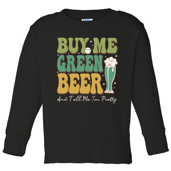 Buy Me Green Beer Toddler Long Sleeve Shirt