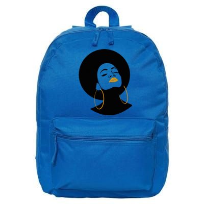 Black Magic Gold Lips Afro Queen Melanin Gift 16 in Basic Backpack