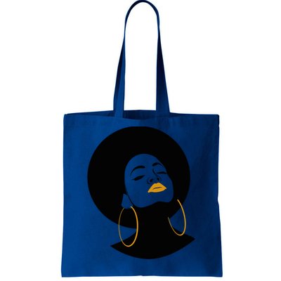 Black Magic Gold Lips Afro Queen Melanin Gift Tote Bag