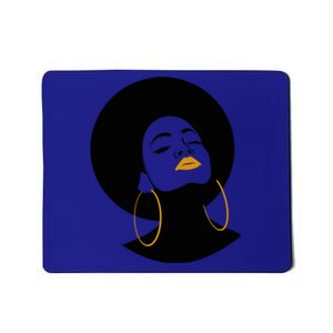 Black Magic Gold Lips Afro Queen Melanin Gift Mousepad