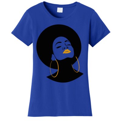 Black Magic Gold Lips Afro Queen Melanin Gift Women's T-Shirt