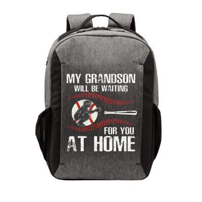 Baseball My Grandson Will Be Waiting For You At Home Vector Backpack