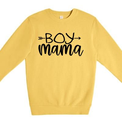 Boy Mama Graphic Mom Gift Premium Crewneck Sweatshirt