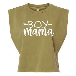 Boy Mama Graphic Mom Gift Garment-Dyed Women's Muscle Tee