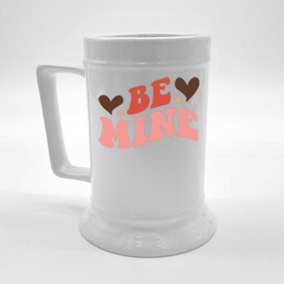 Be Mine Groovy Retro Valentine's Day Gift Beer Stein