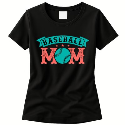 Baseball Mom Gift For Mom Vintage Women's T-Shirt