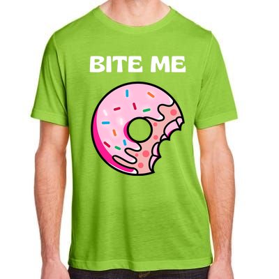 Bite Me Gift Donut Crew Gift Adult ChromaSoft Performance T-Shirt