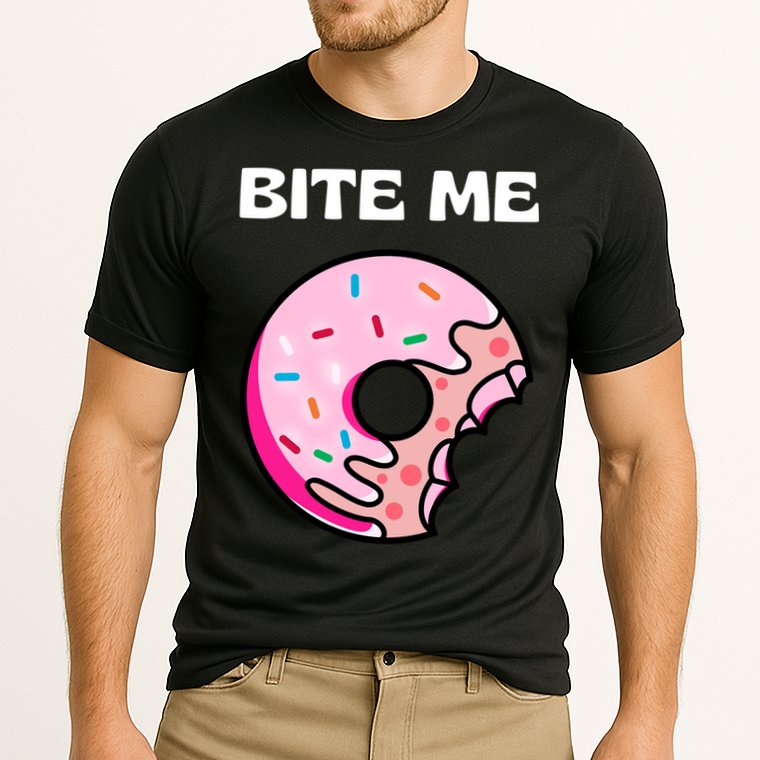 Bite Me Gift Donut Crew Gift Cooling Performance Crew T-Shirt