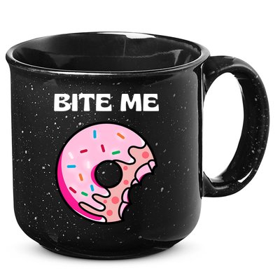 Bite Me Gift Donut Crew Gift 15oz Campfire Ceramic Mug