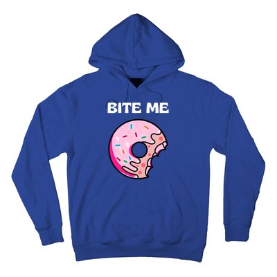 Bite Me Gift Donut Crew Gift Hoodie